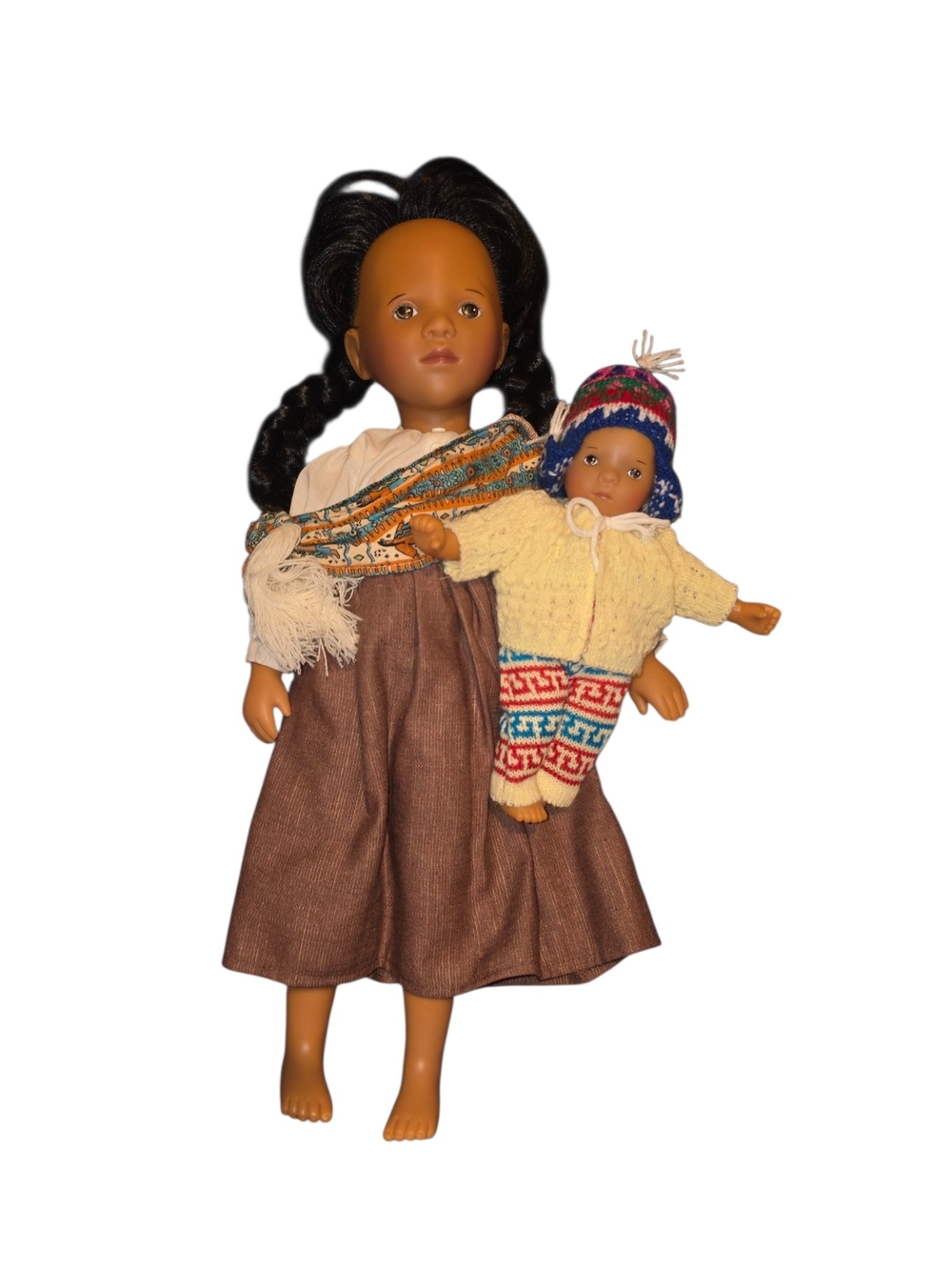 1992 Götz Teresa & Juanito Sylvia Natterer Peruvian Doll Set LE 1500 TLC